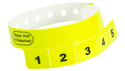 Event Wristbands Vinyl Tear-Off Tab 5 Tab / Neon Yellow / 500 Tear-Off Tab Wristbands