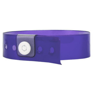Event Wristbands Vinyl Translucent Translucent / Blueberry / 500 Bulk Translucent Vinyl Wristbands