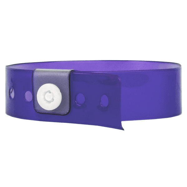 Event Wristbands Vinyl Translucent Translucent / Blueberry / 500 Bulk Translucent Vinyl Wristbands