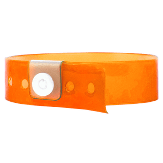 Event Wristbands Vinyl Translucent Translucent / Orange / 500 Bulk Translucent Vinyl Wristbands