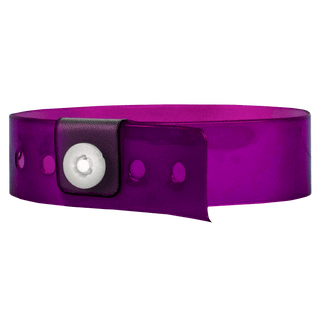 Event Wristbands Vinyl Translucent Translucent / Purple / 500 Bulk Translucent Vinyl Wristbands