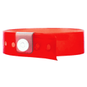 Event Wristbands Vinyl Translucent Translucent / Red / 500 Bulk Translucent Vinyl Wristbands
