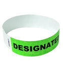 Event Wristbands Tyvek Stock - Designated Driver 100 / Designated Driver / Neon Green 3/4